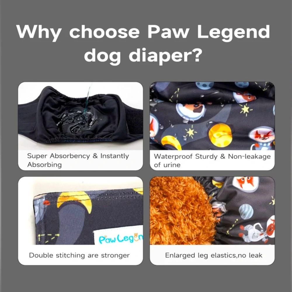 Washable Male Dog Diapers